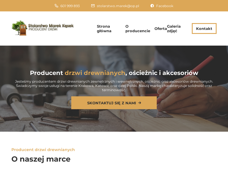 STOLARSTWO MAREK KĘSEK - Producent drzwi